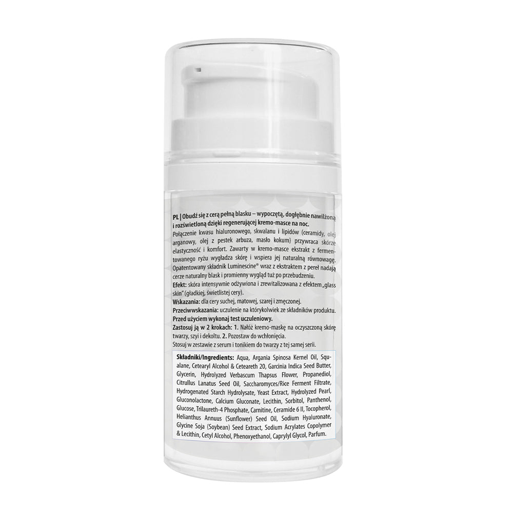 Apis Crystal Skin Kremo-Maska Na Noc Z Efektem „Glass Skin” / 50 Ml