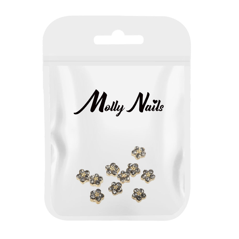 Molly Nails Ozdoby Do Paznokci Kwiatki 3D K1121 10 Szt.
