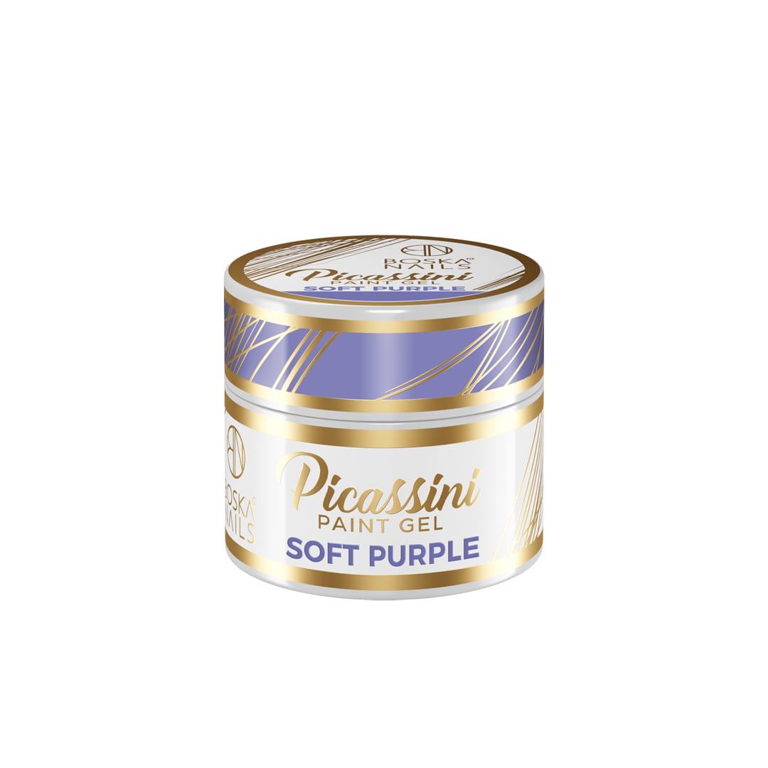 Boska Nails Żel Do Zdobień Picassini Paint Gel Soft Purple Fioletowy 5ml