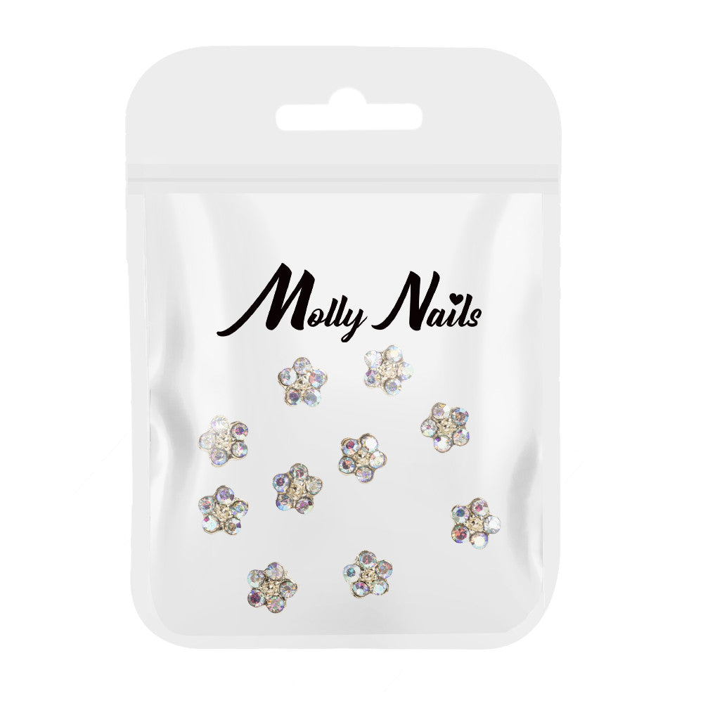 Molly Nails Ozdoby Do Paznokci Kwiatki 3D K1119 10 Szt.