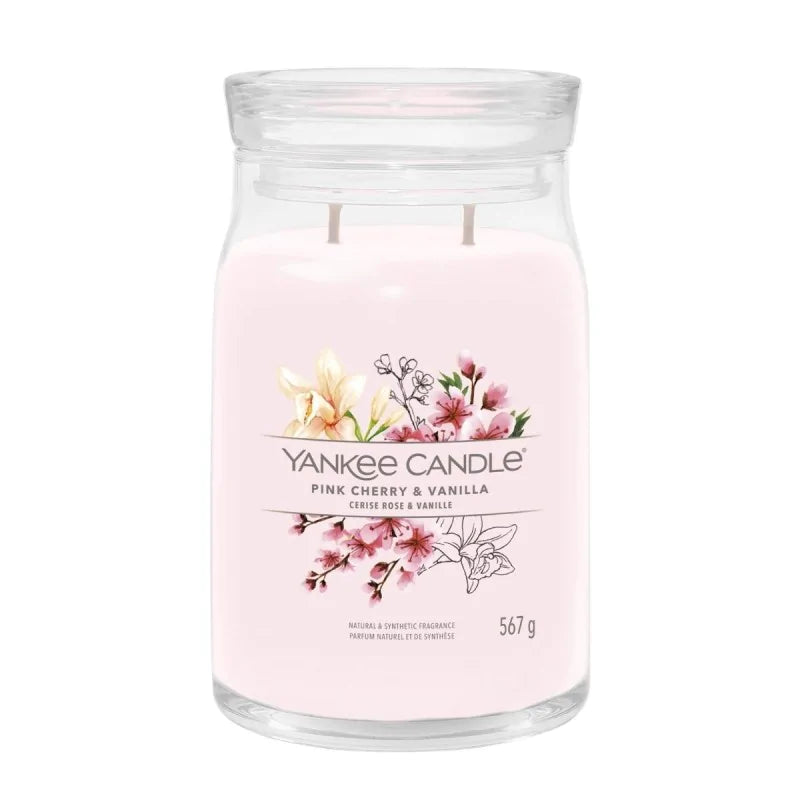 Yankee Candle Signature Świeca Zapachowa Duża Pink Cherry & Vanilla