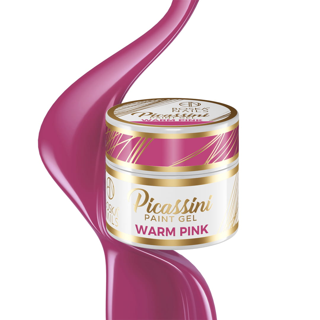 Boska Nails Żel Do Zdobień Picassini Paint Gel Warm Pink Różowy 5ml