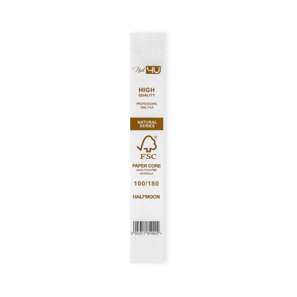 Nail4U Innowacyjny! Pilnik Natural Standard Łódka 100/180