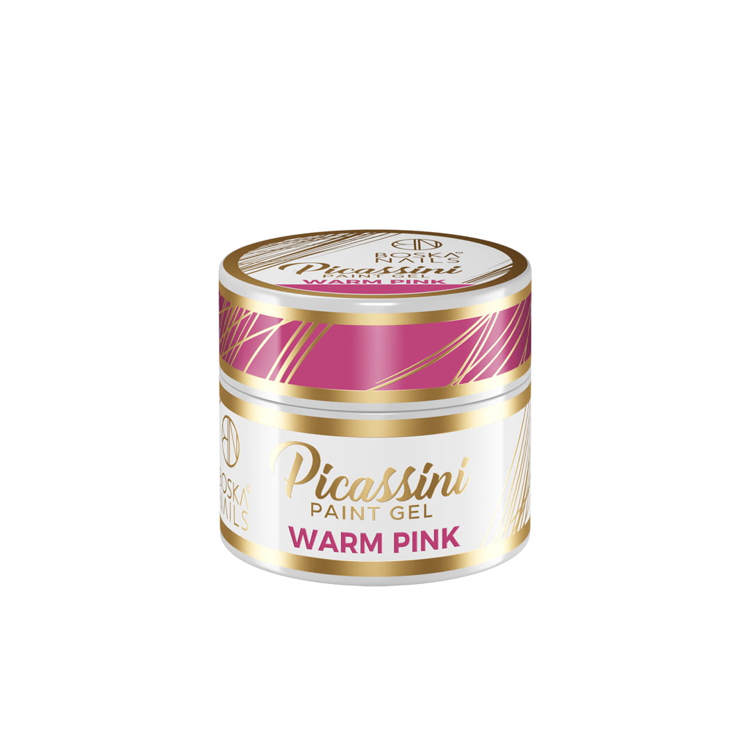 Boska Nails Żel Do Zdobień Picassini Paint Gel Warm Pink Różowy 5ml