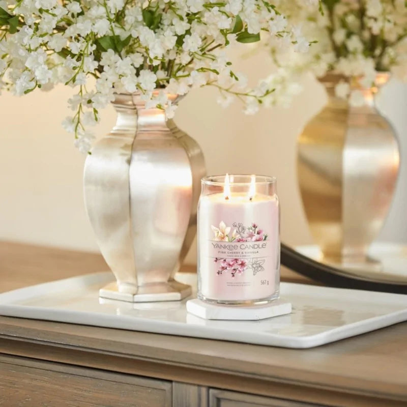 Yankee Candle Signature Świeca Zapachowa Duża Pink Cherry & Vanilla