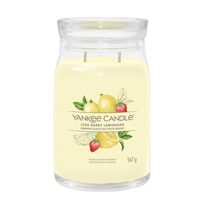 Yankee Candle Signature Świeca Zapachowa Duża Iced Berry Lemonade