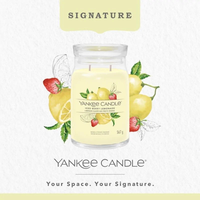 Yankee Candle Signature Świeca Zapachowa Duża Iced Berry Lemonade