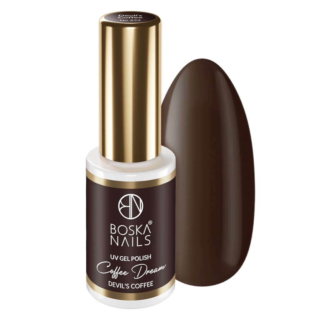 Boska Nails Lakier Hybrydowy Coffee Dream Devil's Coffee No 574 6ml