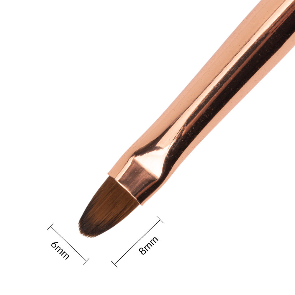 Allelac Pędzelek Do Żelu Owalny Rose Gold Nr 6