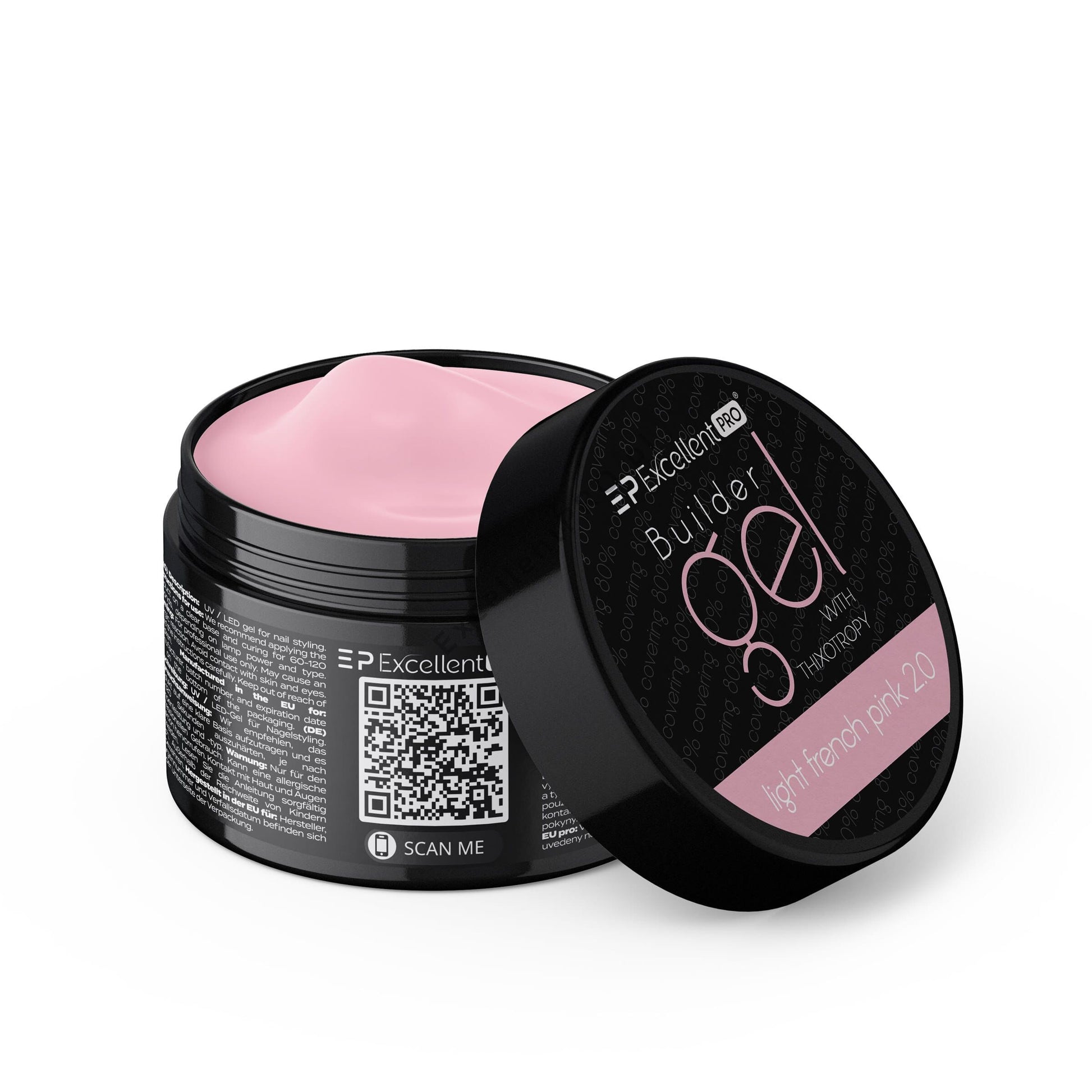 Excellent PRO Builder Gel With Thixotropy Light French Pink 2.0 50g