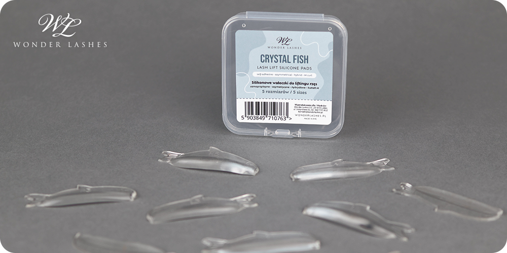 Wonder Lashes Silikonowe Wałeczki Do Liftingu Rzęs Crystal Fish, 5 par