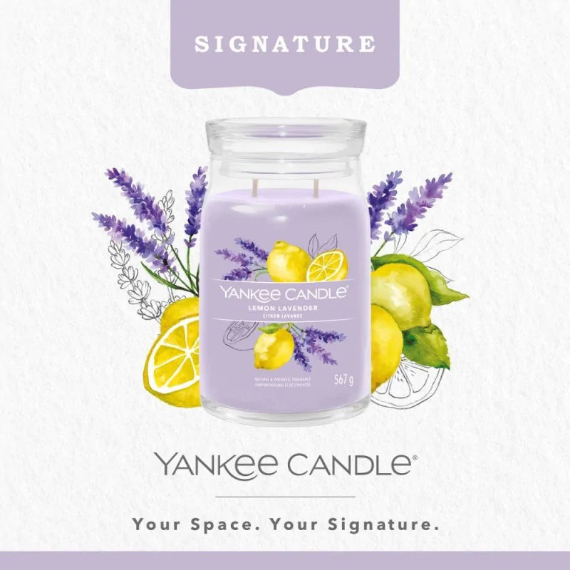 Yankee Candle Signature Świeca Zapachowa Duża Lemon Lavender