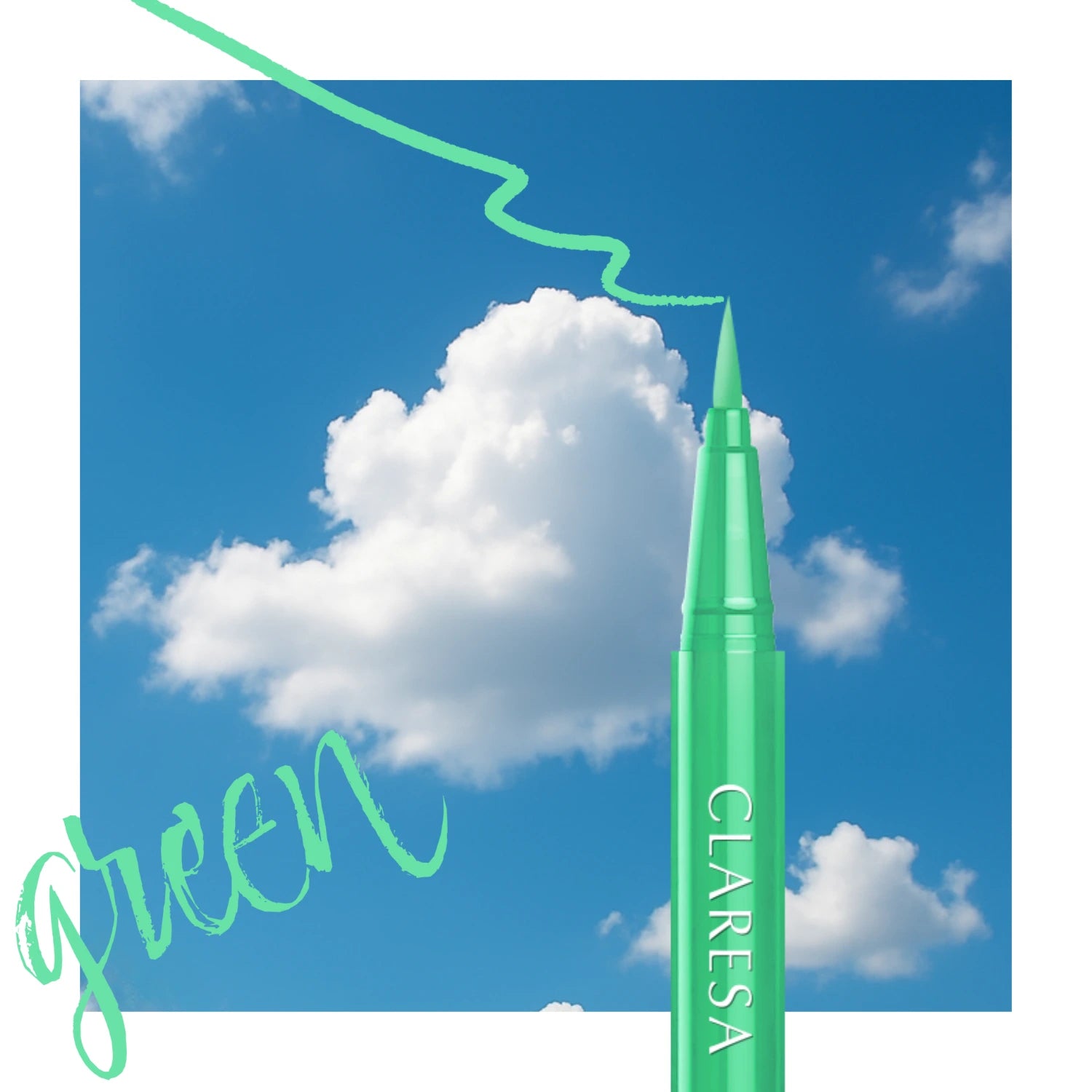Claresa Pastel Eyeliner Pen Pastelowy Eyeliner W Pisaku 03 Green 0,6g