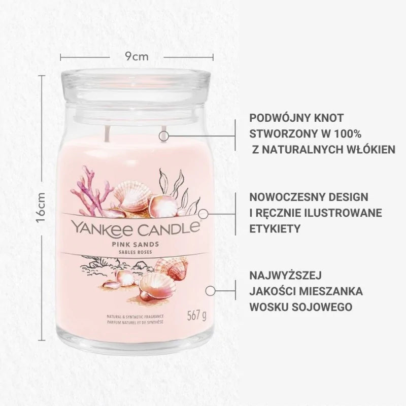 Yankee Candle Signature Świeca Zapachowa Duża Pink Sands