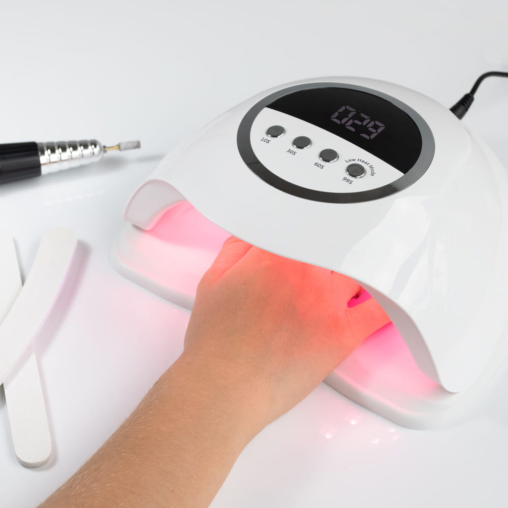 Lampa Do Paznokci UV/LED 320W Do Lakierów Hybrydowych Żeli I Akrylożeli Biała X20 MAX