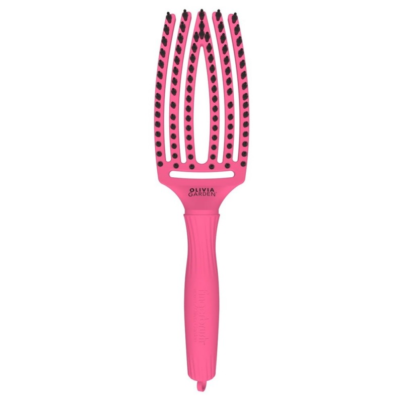Olivia Garden Finger Brush Szczotka Do Włosów Combo Hot Pink M