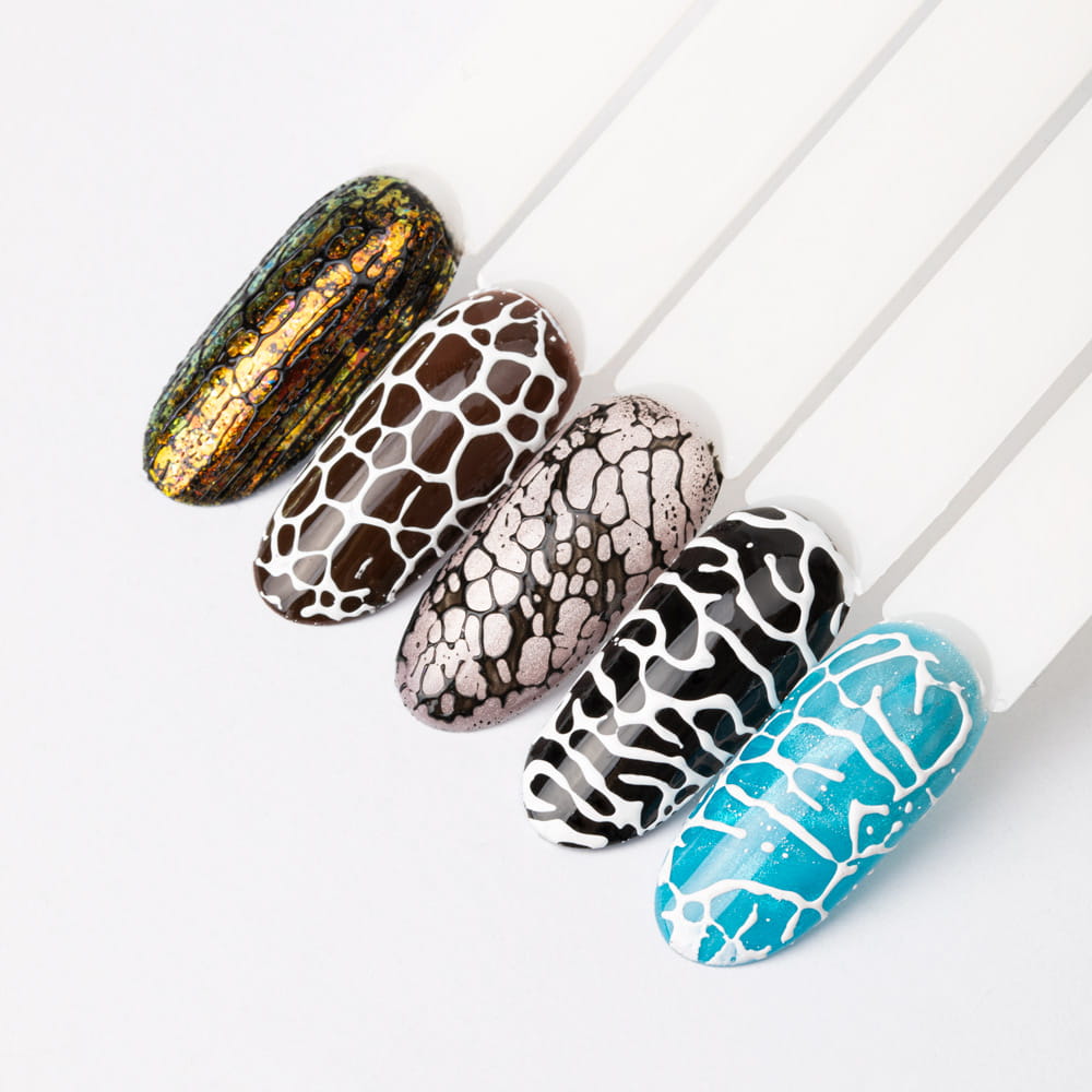 Molly Nails Creative Flow Color Gel - Kreatywny Nailart Żel Do Efektu Topniejących, Miękkich Wzorów White Hema/Di-Hema Free 5 G