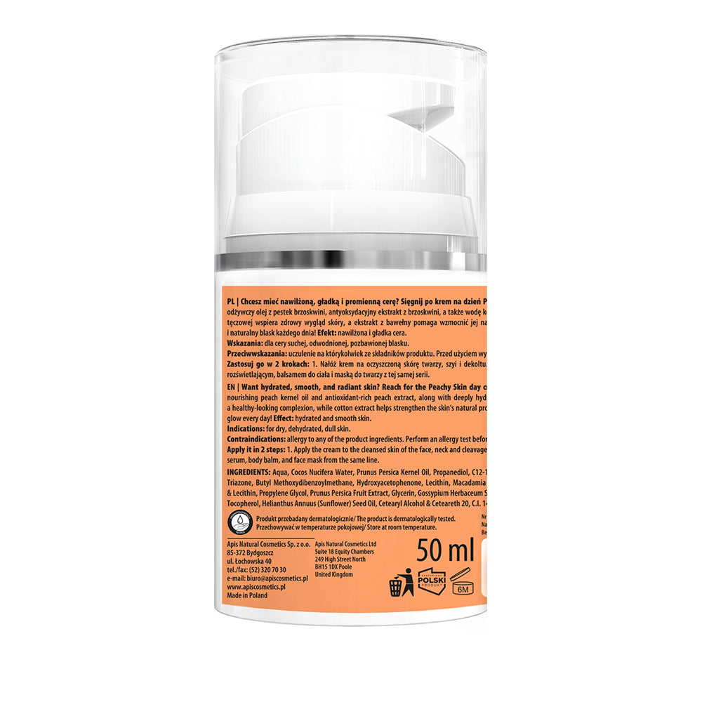 Apis Peachy Skin Nawilżający Krem Na Dzień Spf 20 / 50 Ml