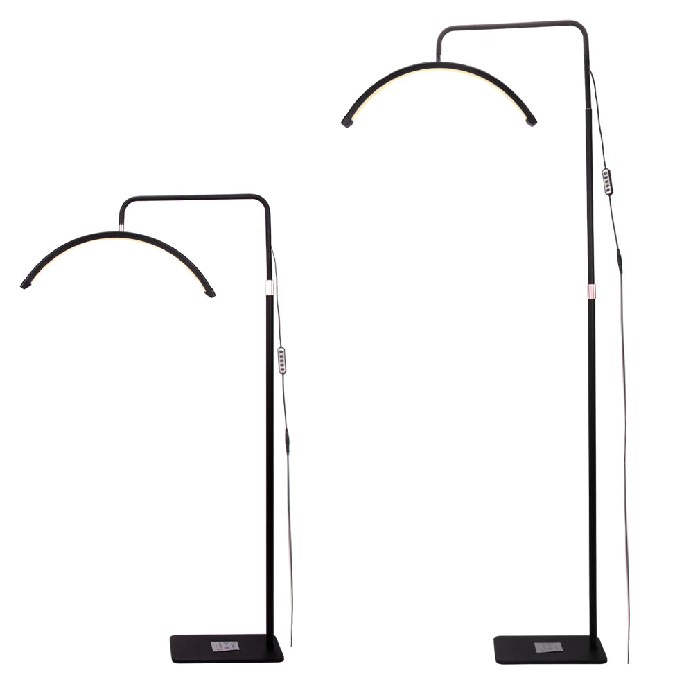 Lampa Kosmetyczna LED Łuk 36W Podłogowa Bezcieniowa Moon Light Czarna DZM 7X