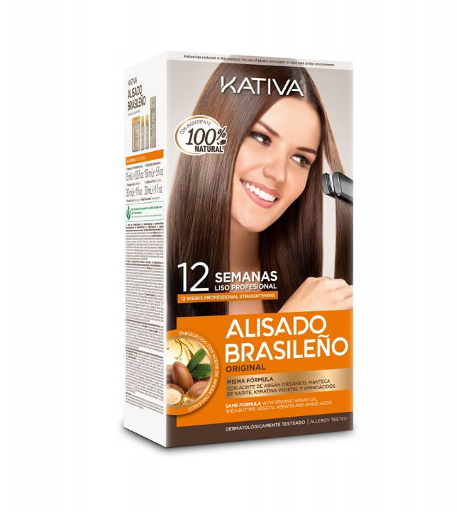 Kativa Alisado Brasileno Kit Zestaw Do Keratynowego Prostowania Włosów