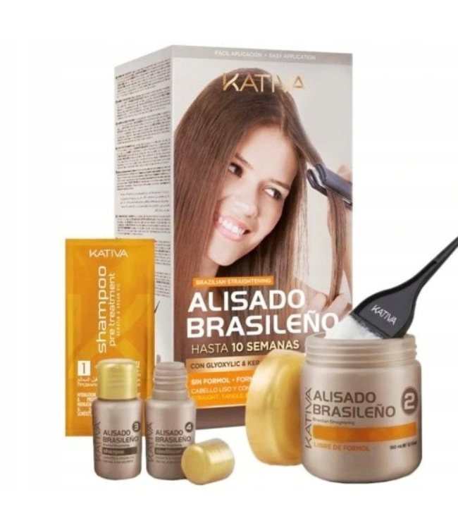 Kativa Alisado Brasileno Kit Zestaw Do Keratynowego Prostowania Włosów