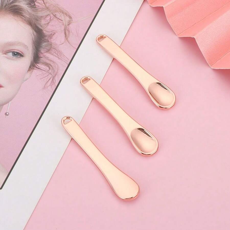 Wielorazowe Szpatułki Kosmetyczne Do Nakładania Kremów Rose Gold