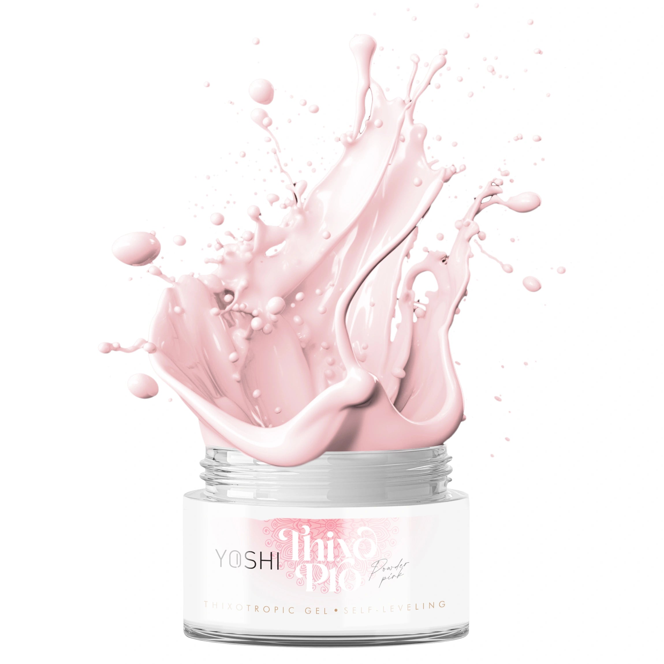 Yoshi - Żel Samopoziomujący UV/LED Thixo Pro Powder Pink 50 ml