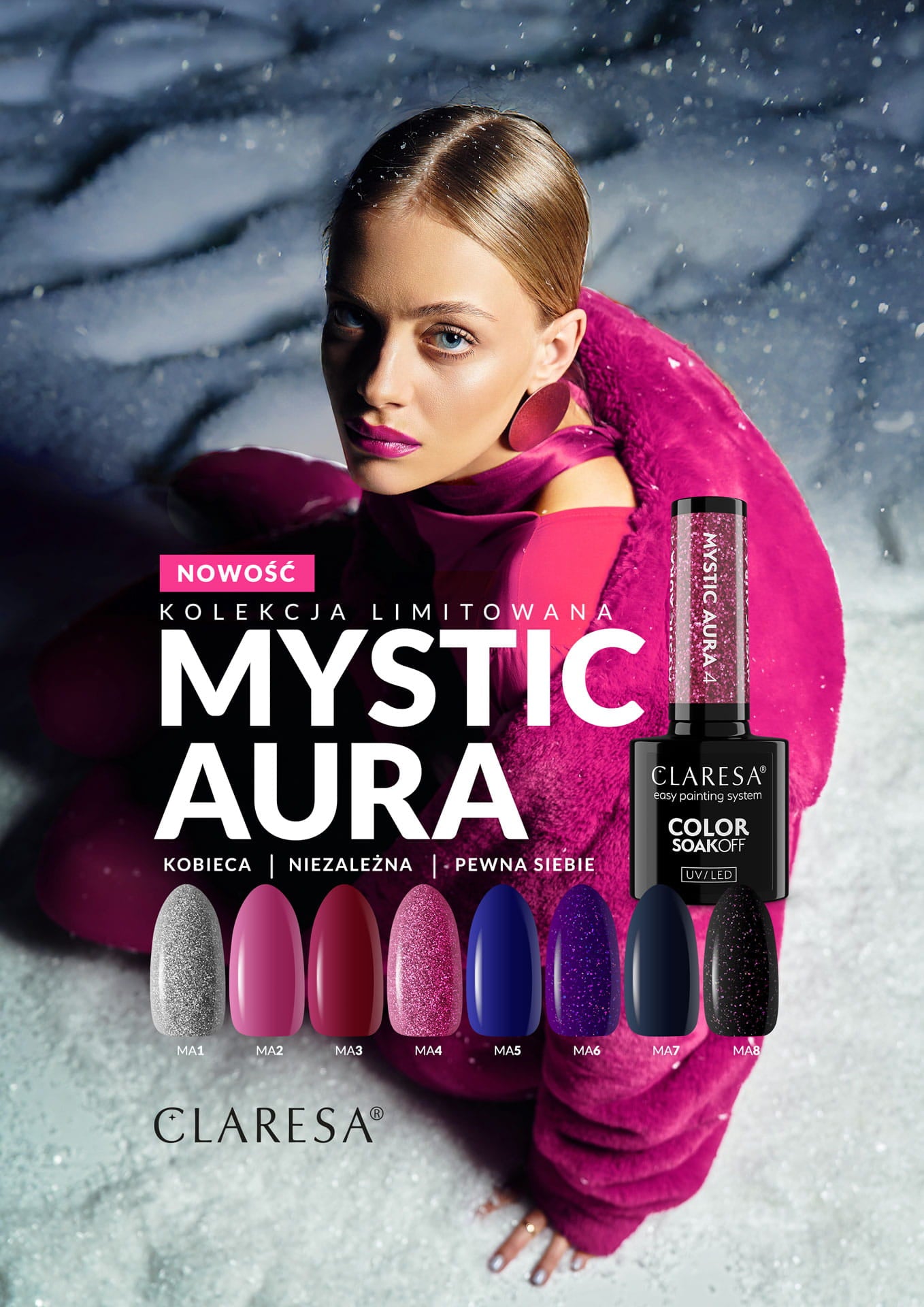 Claresa Lakier Hybrydowy Mystic Aura 5 5g