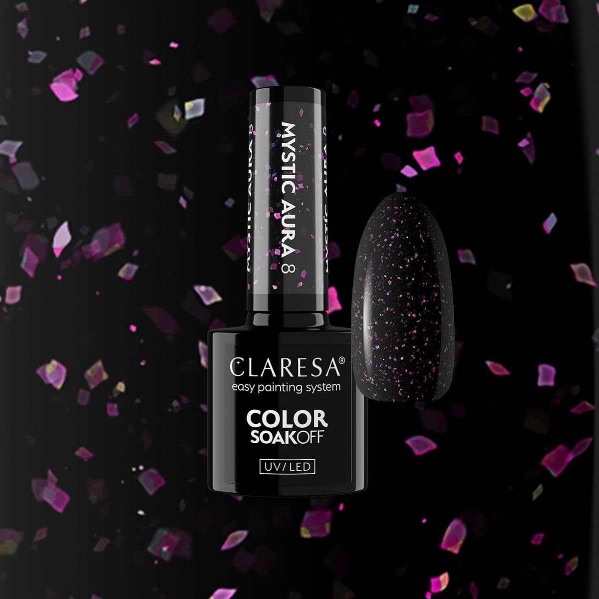 Claresa Lakier Hybrydowy Mystic Aura 8 5g