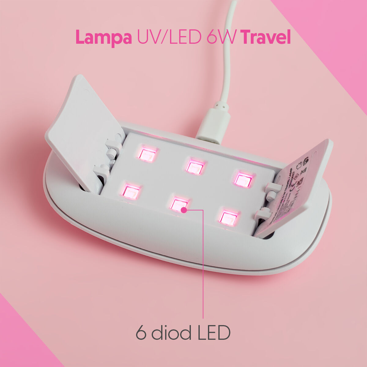 Semilac Lampa UV/LED 6 W Travel