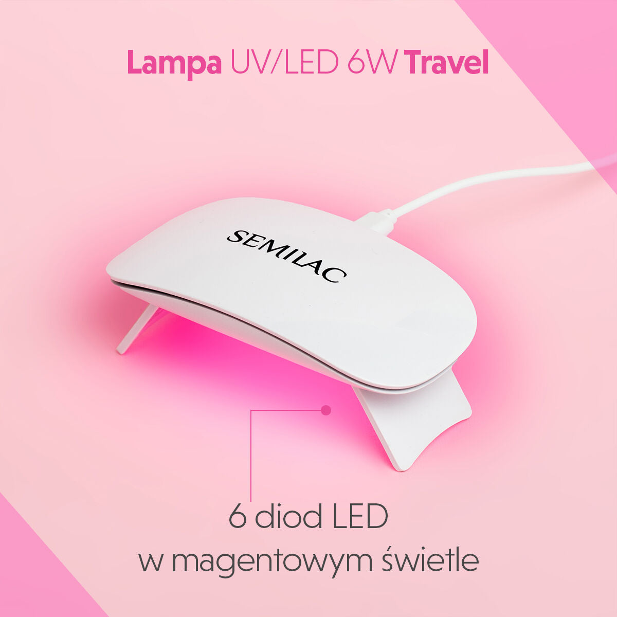 Semilac Lampa UV/LED 6 W Travel