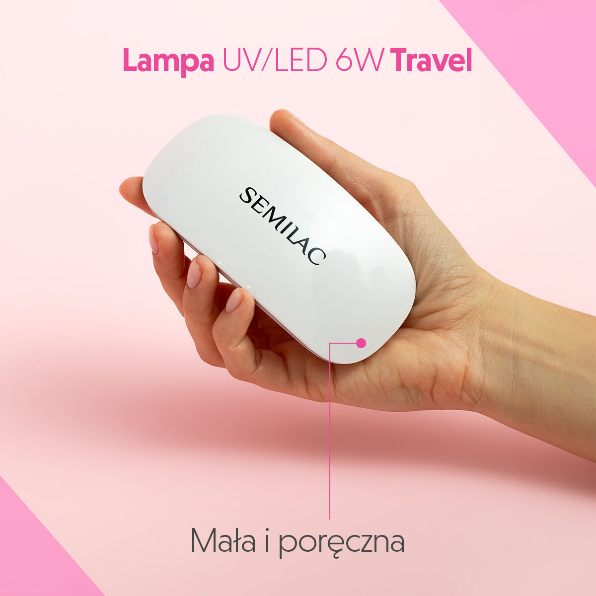 Semilac Lampa UV/LED 6 W Travel