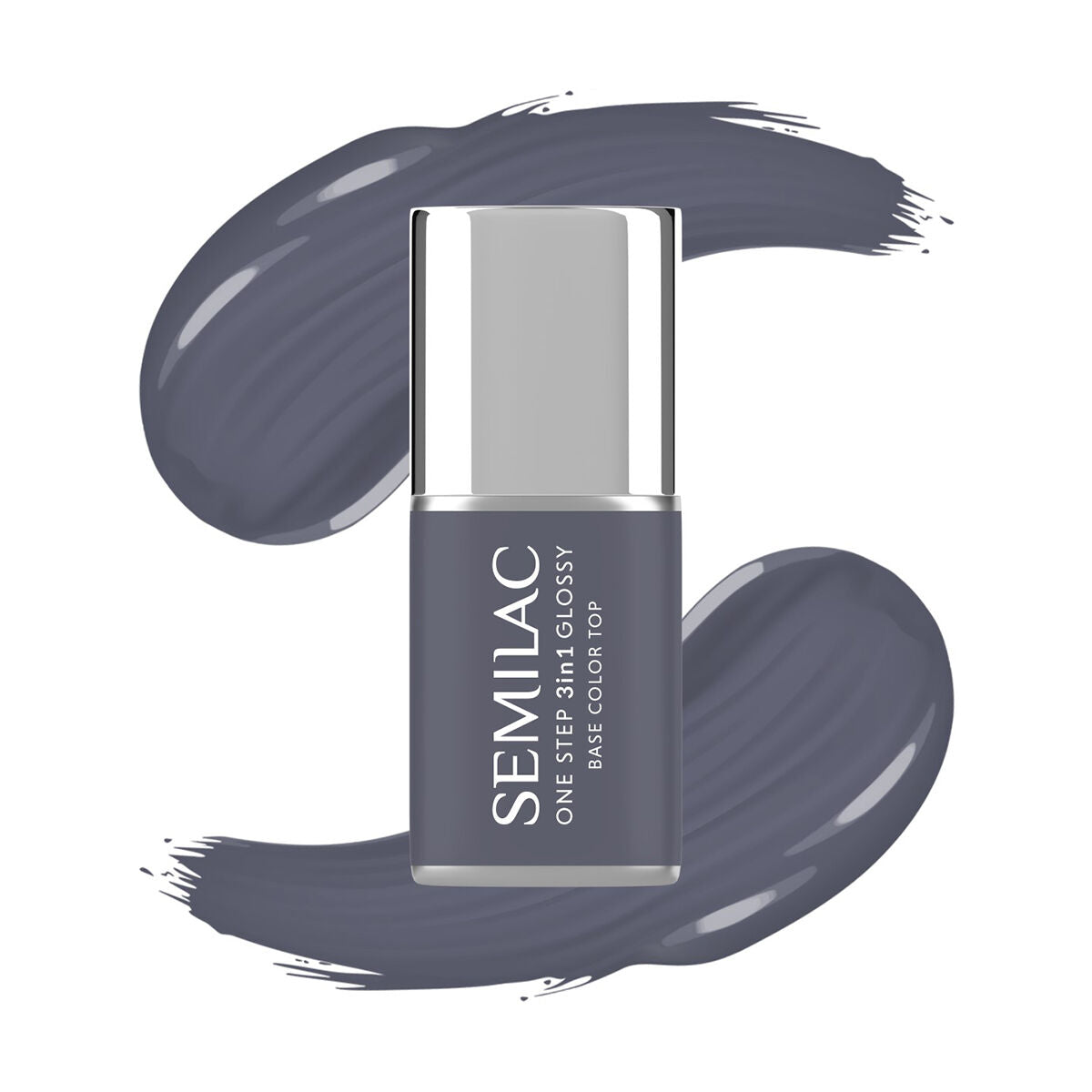 Semilac Lakier Hybrydowy One Step 3in1 Glossy S185 Stone Grey 7 Ml
