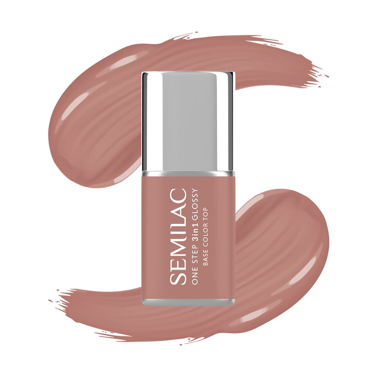 Semilac Lakier Hybrydowy One Step 3in1 Glossy S235 Peach Beige 7 ml