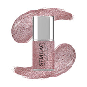 Semilac Lakier Hybrydowy One Step 3in1 Glossy S250 Glitter Pink 7 ml