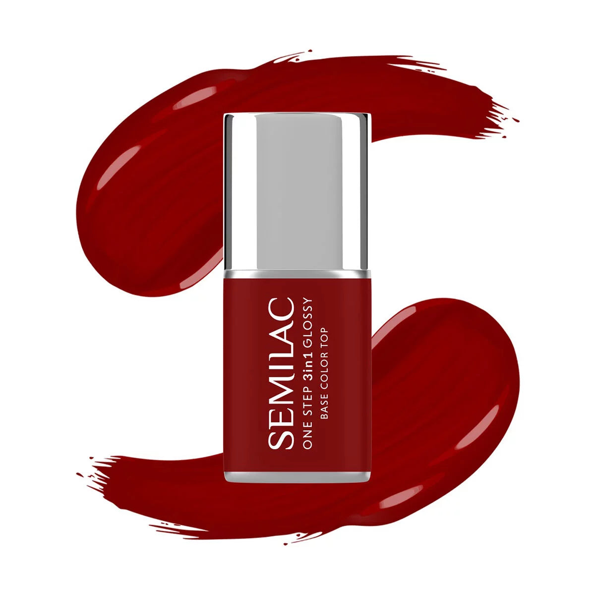 Semilac Lakier Hybrydowy One Step 3in1 Glossy S575 Dark Red 7 ml
