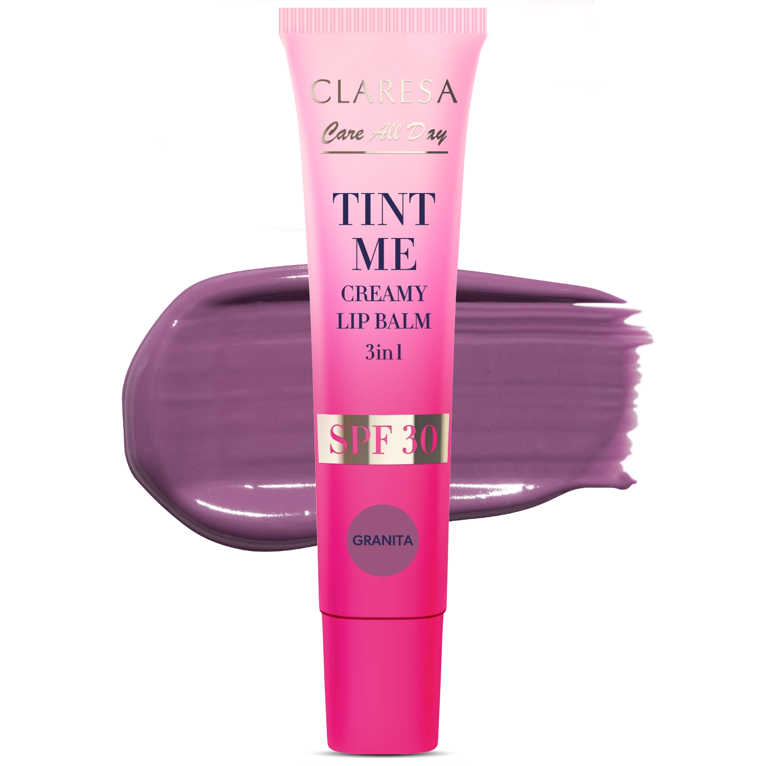 Claresa Tint Me Creamy Lip Balm 3In1 Spf 30 Koloryzujący Balsam Do Ust Z Filtrem Spf 30 Granita, 12 Ml