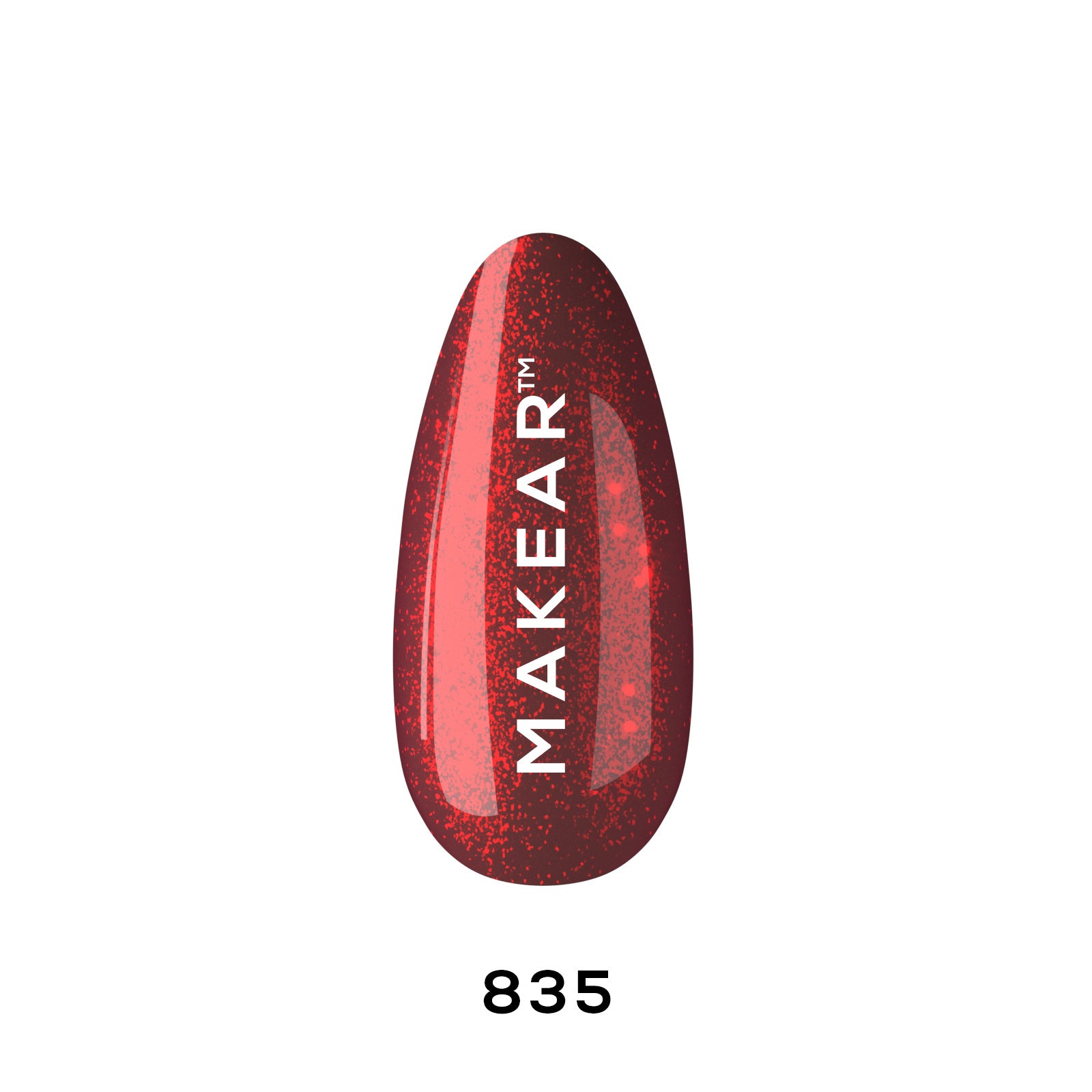 Makear Lakier Hybrydowy 835 Glitter 8 ml