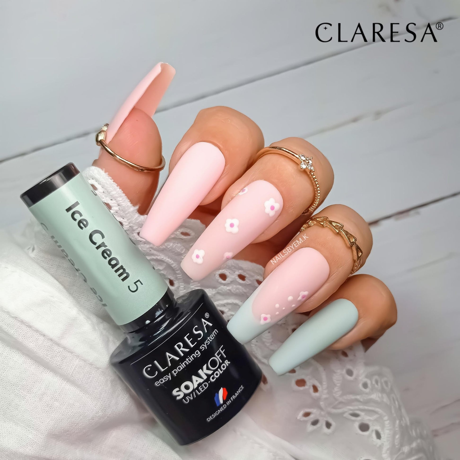 Claresa - Lakier hybrydowy Ice Cream  -5g
