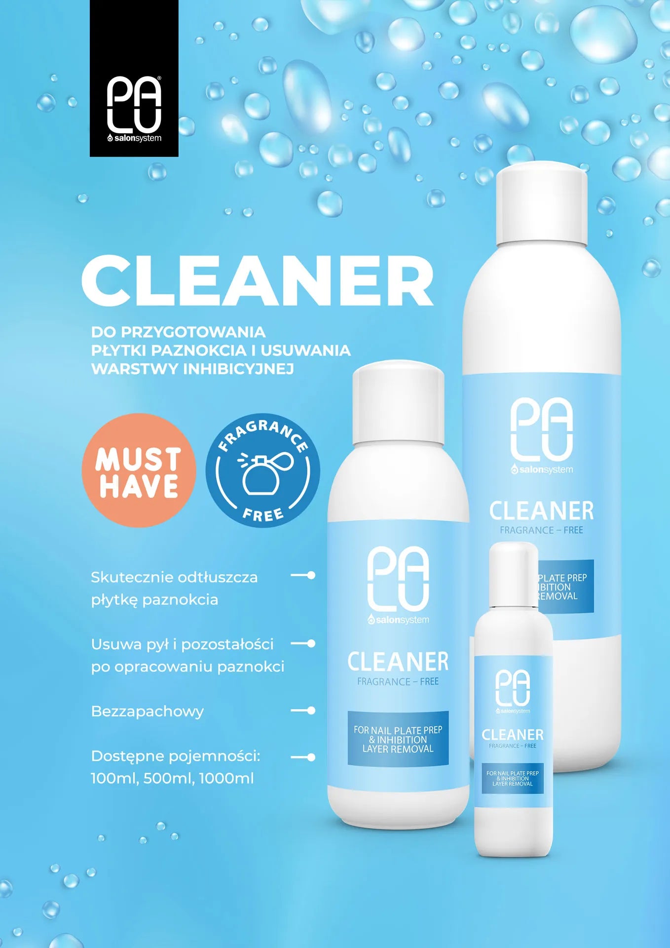Palu Cleaner Do Odtłuszczania Paznokci 500 ml
