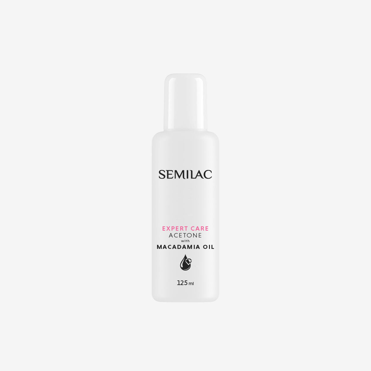 Semilac Zmywacz Do Lakieru Hybrydowego Aceton Expert Care Z Olejem Makadamia 125ml