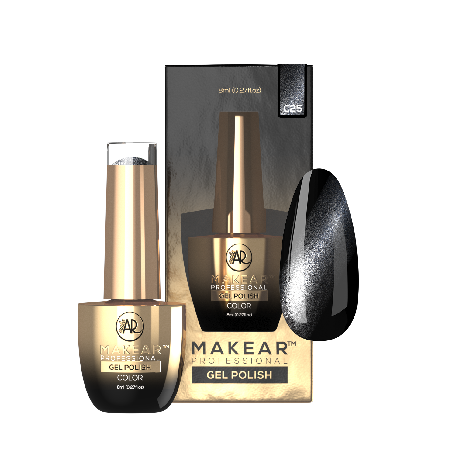 Makear Lakier Hybrydowy C25 Cat Eye 8 ml