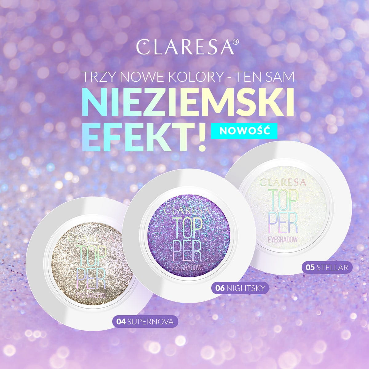 Claresa Cień Do Powiek Topper Eyeshadow 04 Supernova
