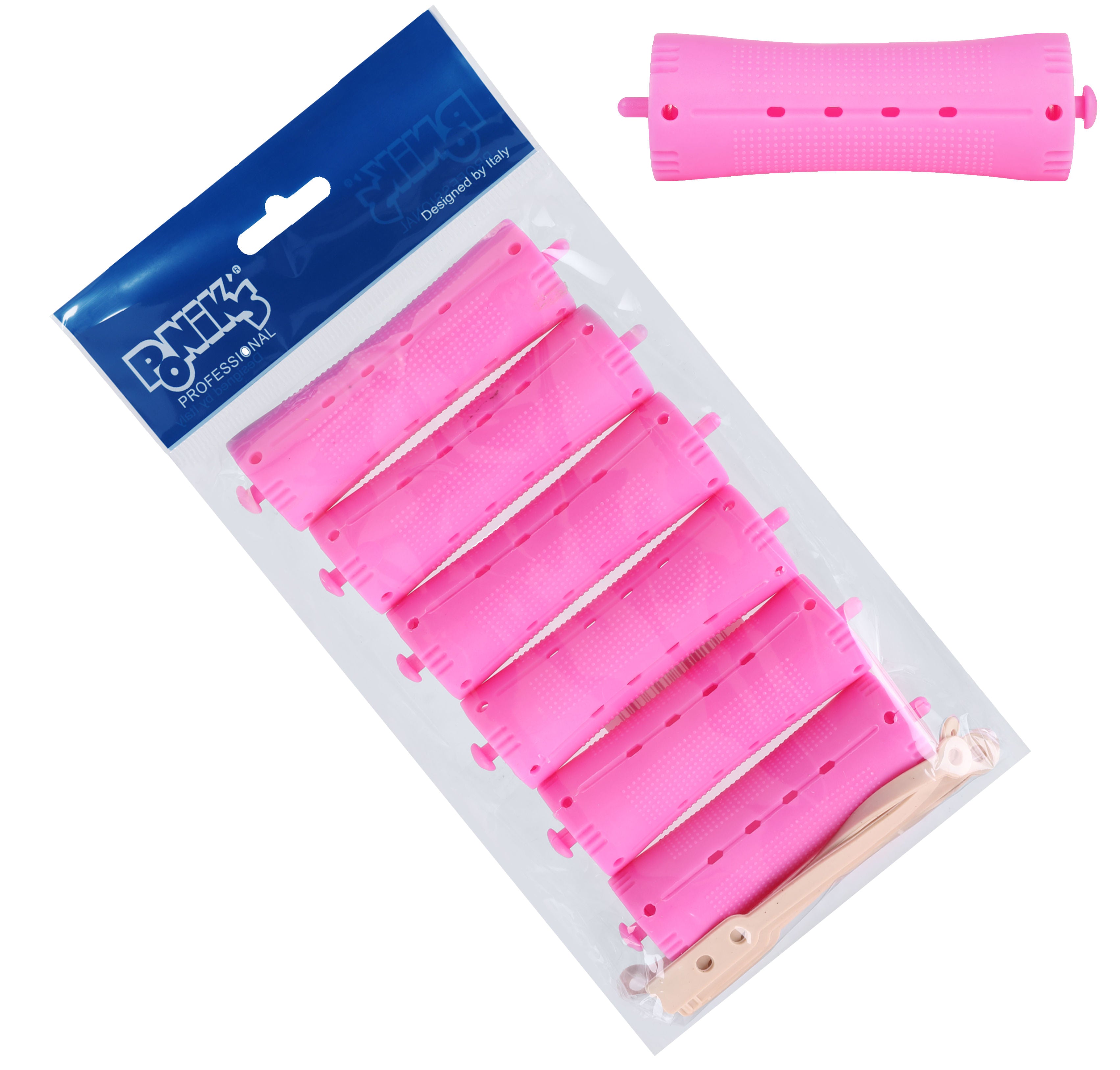 Poniks Grube Wałki Do Włosów Do Trwałej Ondulacji Kołki 6szt 28mm