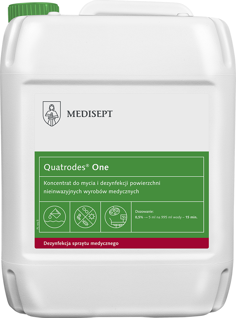 Medisept Quatrodes® One Koncentrat Do Mycia I Dezynfekcji Powierzchni Nieinwazyjnych Wyrobów Medycznych 5L