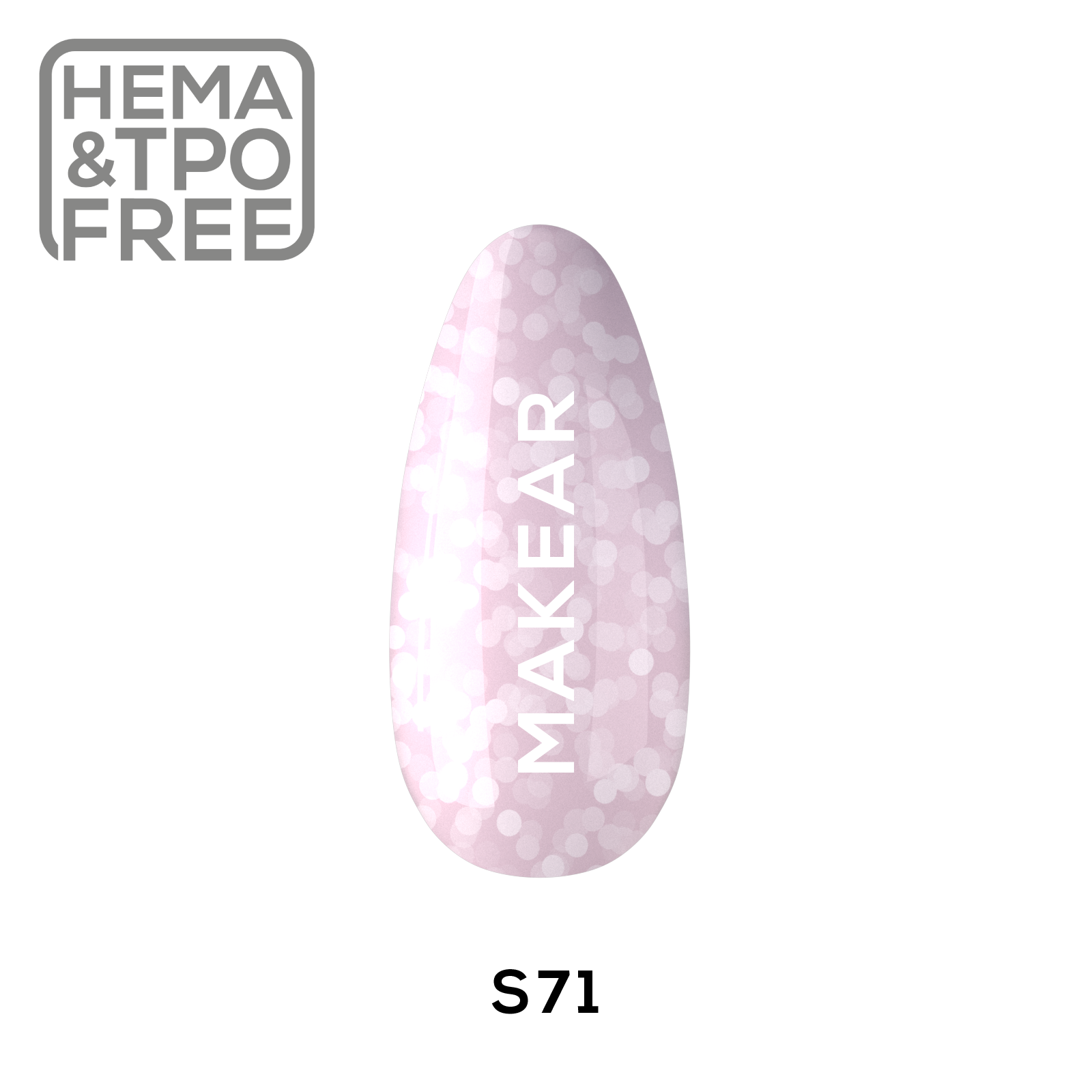 Makear Lakier Hybrydowy S71 First Look 8Ml