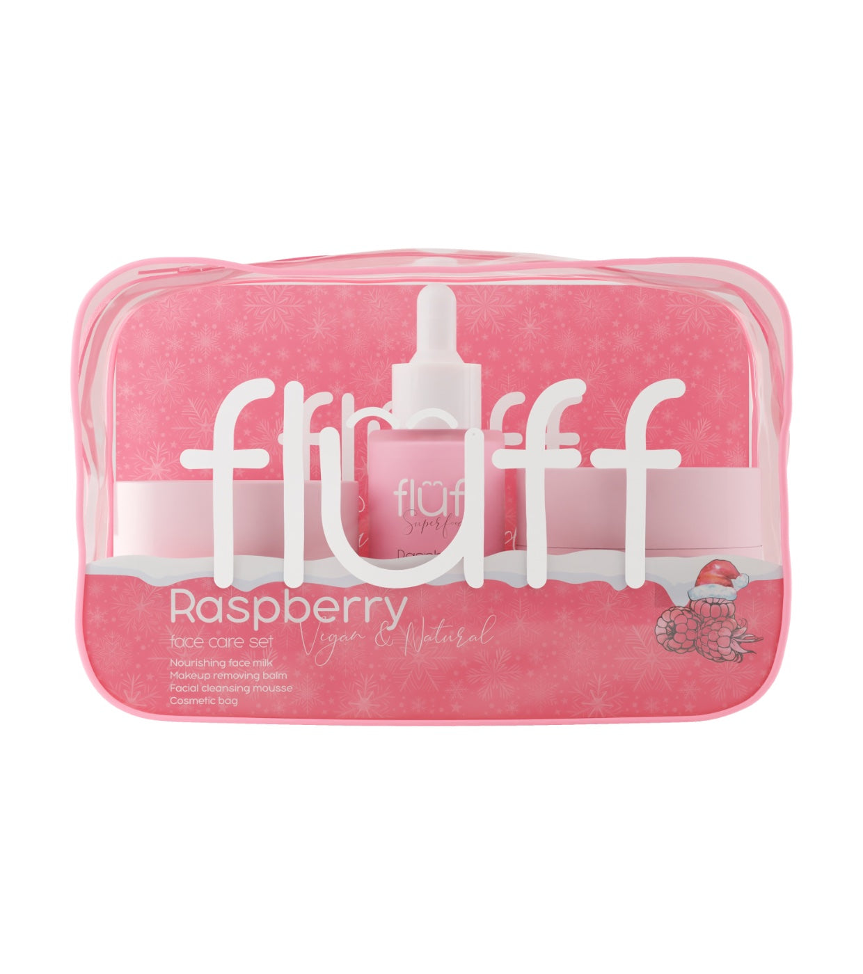 Fluff Zestaw Do Pielęgnacji Ciała Raspberry
