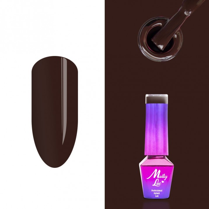Lakier Hybrydowy MollyLac - Choco Dreams - Cocoa Cookie 5ml nr.358