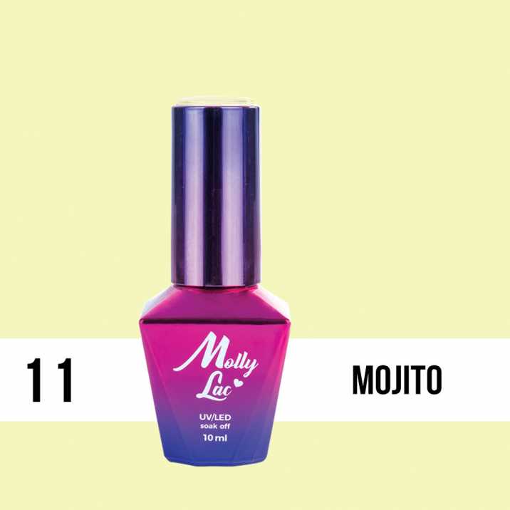 Lakier Hybrydowy MollyLac - Cocktails & Drinks - Mojito 10ml nr.11