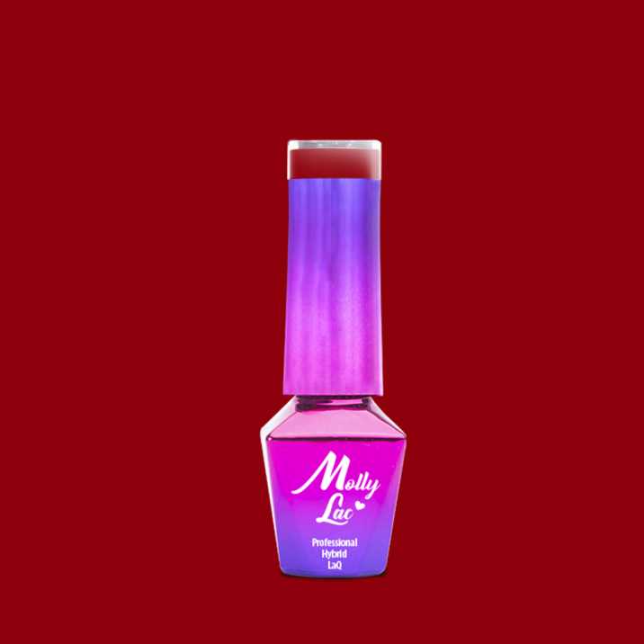 Lakier Hybrydowy MollyLac - Glamour Woman - Red Lips 5ml nr.9